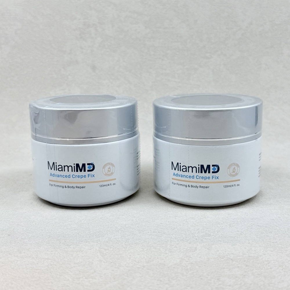 2 PACK 4oz MiamiMD Miami MD ADVANCED CREPE FIX For Firming Body SEALED NO BOX